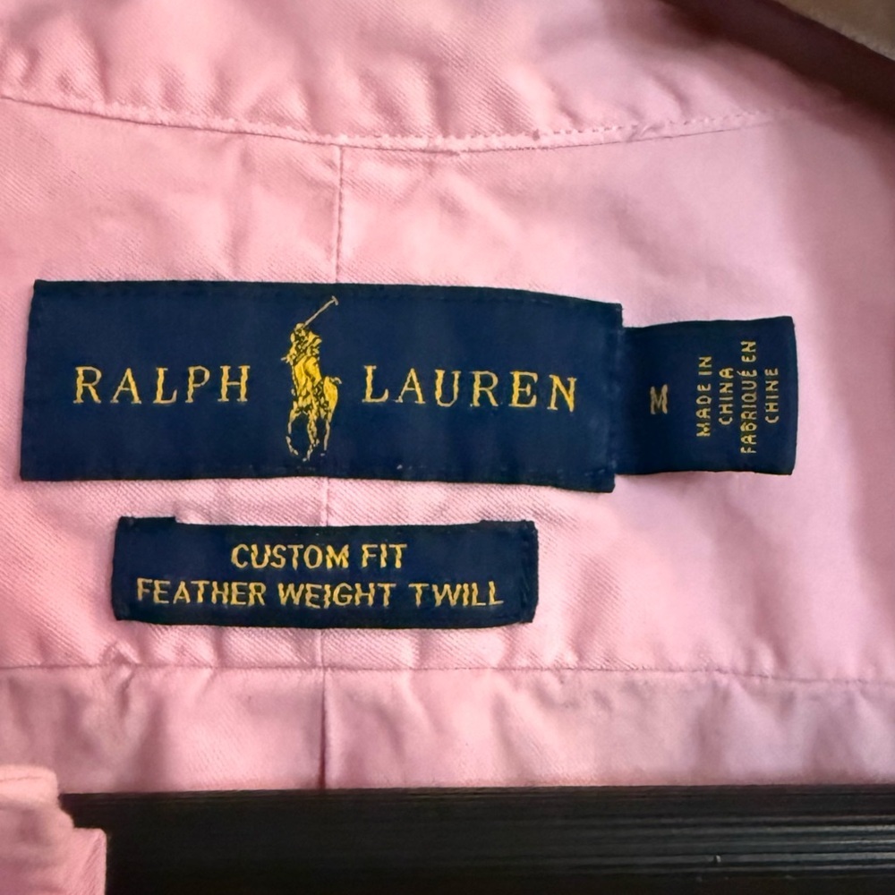 Polo Ralph Lauren Men's Light Pink Long Sleeve Button Down Shirt - Picture 2 of 7
